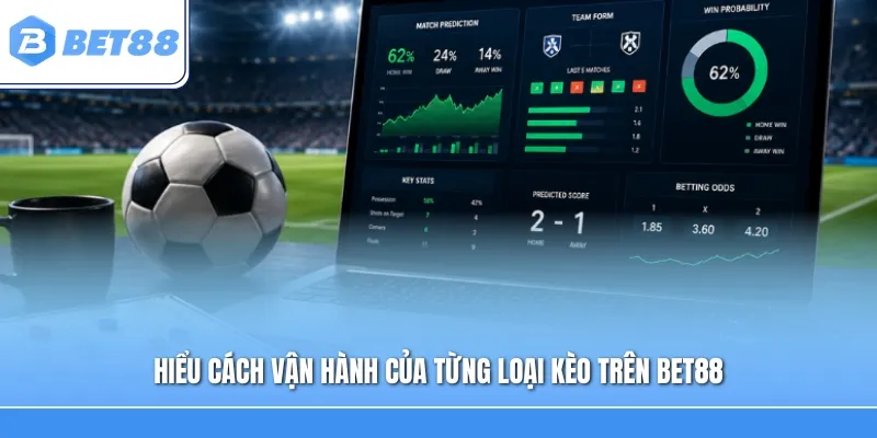 Hiểu cách vận hành của từng loại kèo trên Bet88